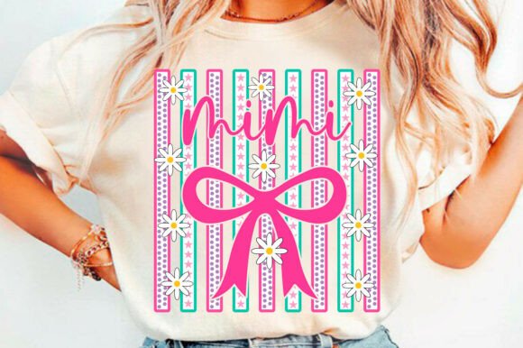 Exploring Striped Mimi PNG, Mom Png for Embroidery