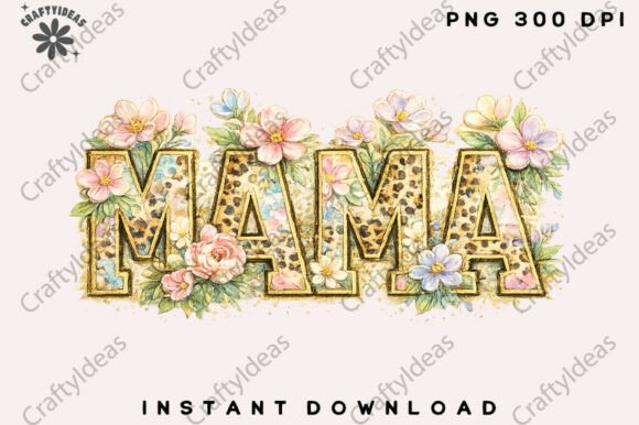 Leopard Mom Png: A Stylish Mother’s Day Design