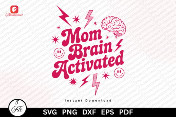 Mom Brain Activated: A Fun, Trendy Embroidery Design