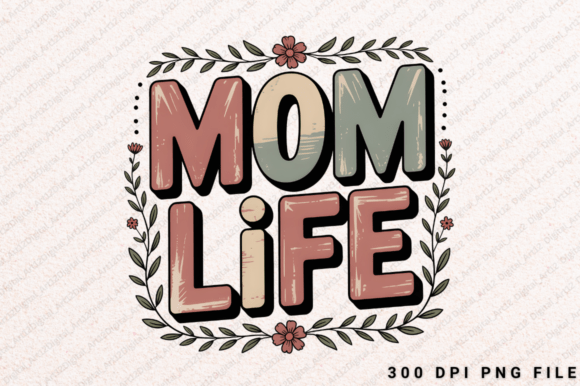 Mom Sublimation PNG for Mother's Day Gifts