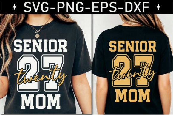 Senior Twenty 27 Mom: A Stylish Embroidery Design