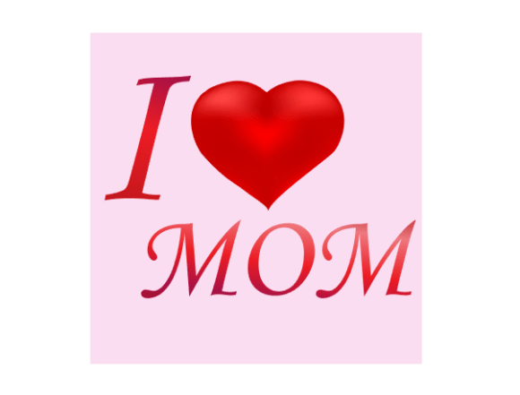 Thoughts on I Love Mom. for Embroidery Projects